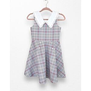 Janie and Jack Plaid Dress - Red, Blue, White